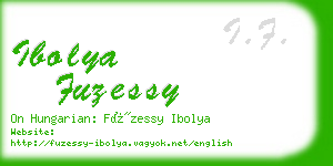 ibolya fuzessy business card